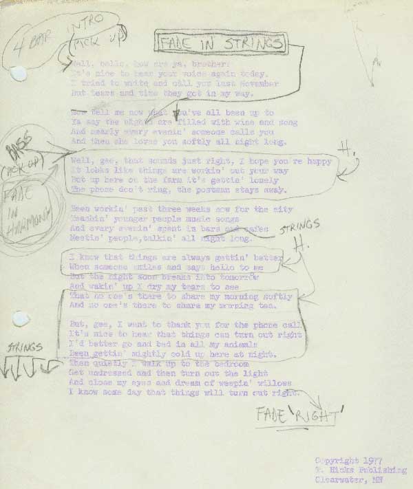 Mixdown Notes